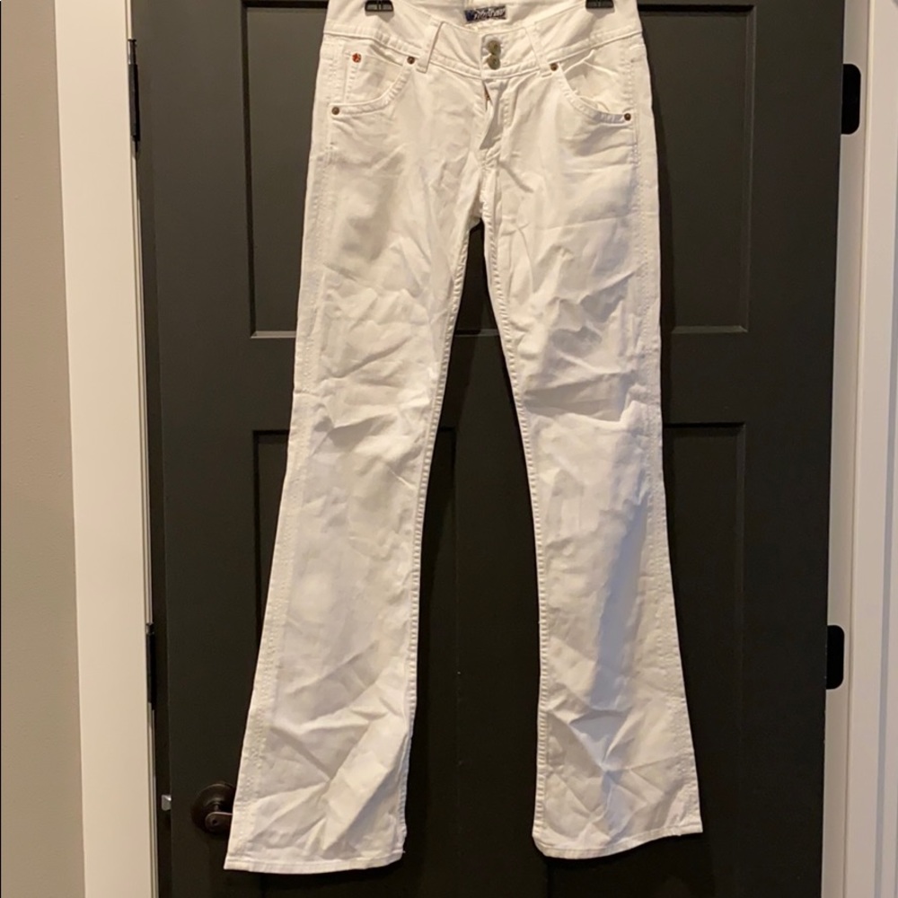 Hudson White flare jeans! Like New!!!